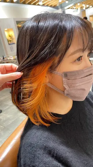 ミディアム カラー ✨推し活カラー💜 MISAKIのヘアスタイル