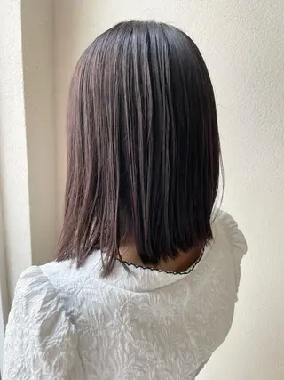 ミディアム カラー 沢田 瞳のヘアスタイル