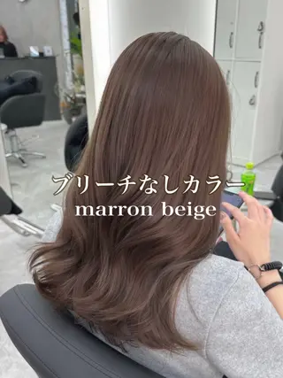 ミディアム カラー 心斎橋/ブリーチなし 髪質改善/レイヤーのヘアスタイル