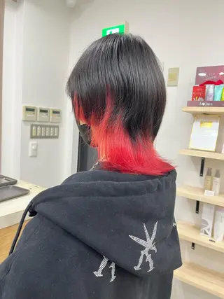 ミディアム カラー カットモデル募集🐺 らいと💎のヘアスタイル