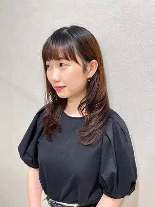 セミロング カラー コジマ ショウタのヘアスタイル