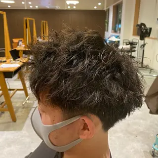 パーマ メンズ 松本 直也のヘアスタイル