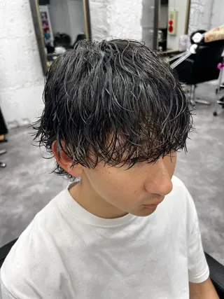 パーマ メンズ 笹江 瑞穂のヘアスタイル