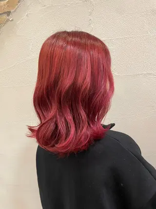 ミディアム カラー 韓国風🇰🇷レイヤ ーKEI🇰🇷のヘアスタイル