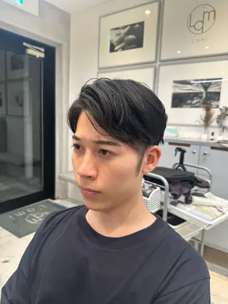 メンズ レイヤー小顔ショート 吉田ジョウのヘアスタイル