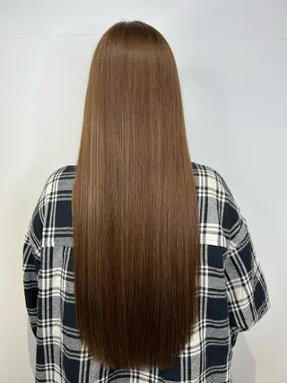 ロング カラー ブリーチなしカラー 🌿脇黒丸 彩のヘアスタイル