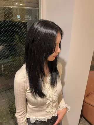 ロング カラー ルナ ブリーチモデル募集のヘアスタイル