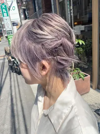 ショート ハイトーンNo.1✨ パーマ✨イマイタツヤのヘアスタイル