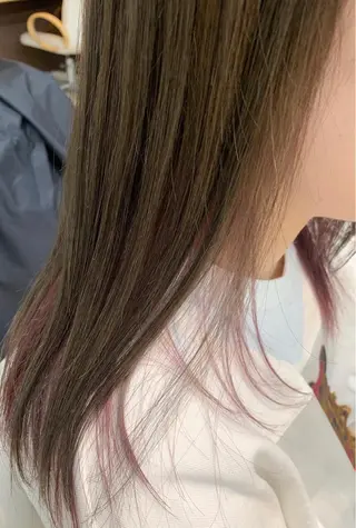 セミロング カラー ハットリ /北習志野のヘアスタイル