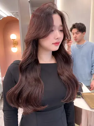 ロング カラー レイヤー🇰🇷 韓国ヘア💕トモミのヘアスタイル