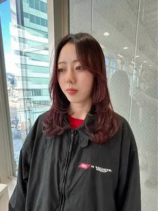 ロング カラー 🍒モデル募集🍒 貞金瑞波のヘアスタイル