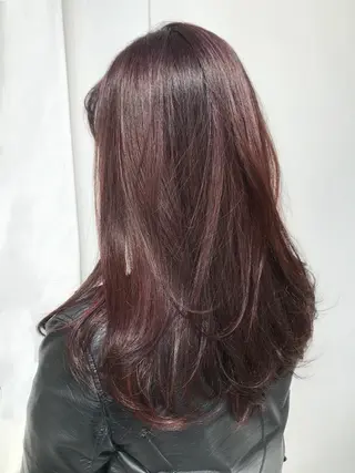 セミロング カラー 寺山 佳貴のヘアスタイル