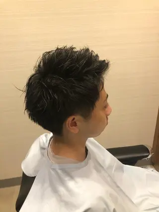 ショート カラー パーマ メンズ パーマ特化 三浦楓雅のヘアスタイル