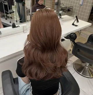カラー beige🤎ダブル カラー/レイヤー🧸のヘアスタイル