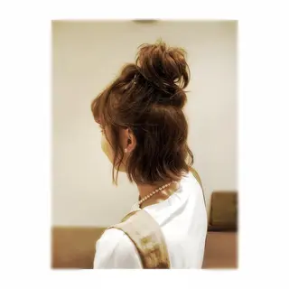 ミディアム ヘアアレンジ 山下 直人のヘアスタイル