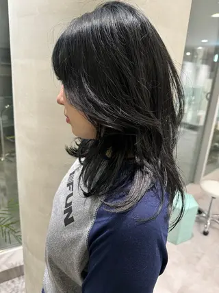 ミディアム カラー 髪質改善/美髪縮毛矯 正のスペシャリストのヘアスタイル