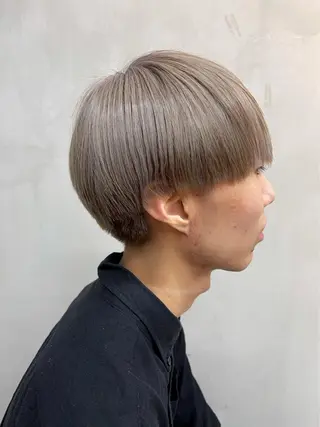 ミディアム カラー メンズ mee.urawa所属・似合わせショート×透 明感/やじまたかしのヘアスタイル