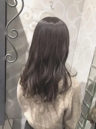 セミロング カラー 韓国ヘア ♡tomimaのヘアスタイル
