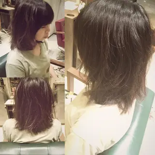 ミディアム 松村 崇弘のヘアスタイル