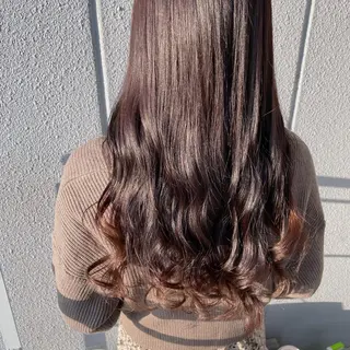 ロング カラー ヘアアレンジ なつき/艶ピンク/ girly hairのヘアスタイル