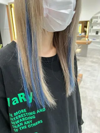 セミロング カラー 一ノ瀬 蘭のヘアスタイル