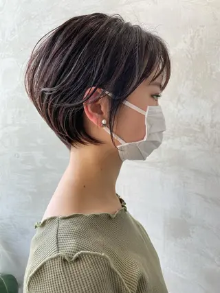 ショート カラー 🉐レイヤー/塩見 弘樹🉐渋谷のヘアスタイル