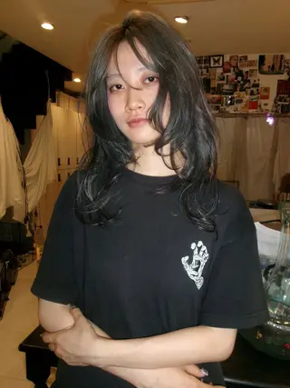 セミロング 早川 豪のヘアスタイル
