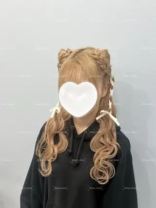 セミロング ヘアアレンジ navi minoriのヘアスタイル