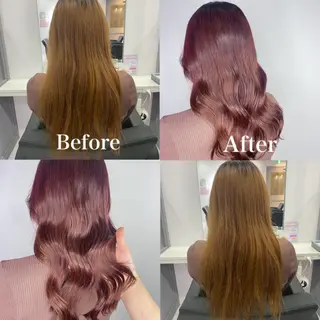 ロング カラー 髪質改善×矯正🫧 韓国ヘアasamiのヘアスタイル