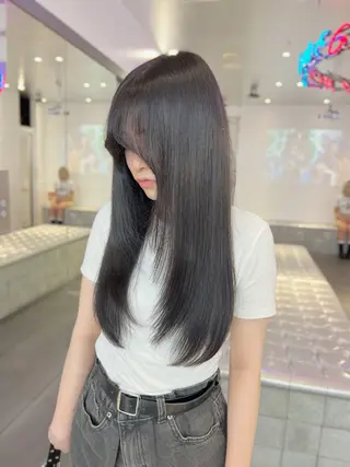 ロング カラー ヘアアレンジ レイヤーカット指名 No.1💖マユカのヘアスタイル