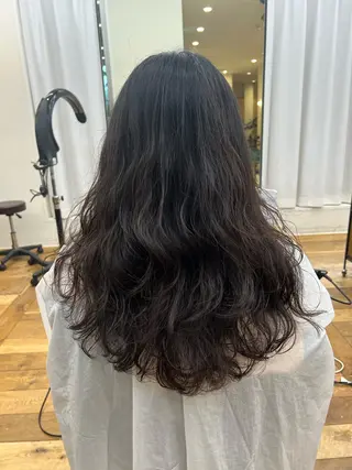 パーマ at'Lav by belle所属・🕊️あやか ロングカット/メンズのヘアスタイル