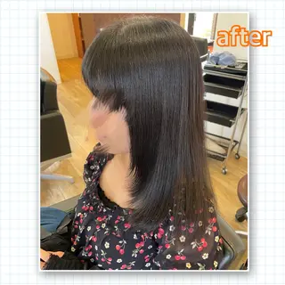 セミロング アミーベル🧸🧡 井口店✂️しおりのヘアスタイル