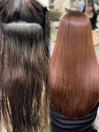 ロング パーマ ⭐️似合わせボブ 縮毛矯正⭐️かえでのヘアスタイル