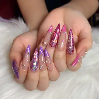 ロング ネイル nail salon azuのネイルデザイン