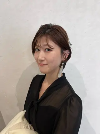 ショート 北島 遥香🫧インナ ー /ベージュカラーのヘアスタイル