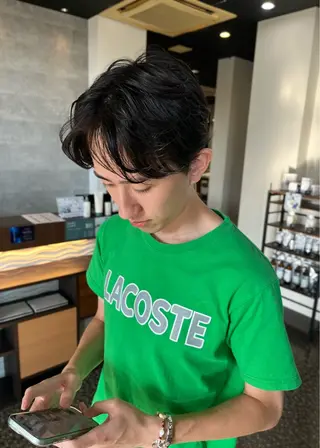 ショート パーマ メンズ 権 燦易のヘアスタイル