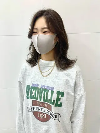 ミディアム 米津 優花のヘアスタイル