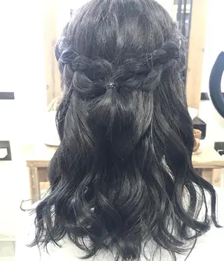 セミロング カラー ヘアアレンジ ar+ ❤︎ maiのヘアスタイル