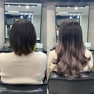 セミロング カラー ヘアアレンジ ar+ ❤︎ maiのヘアスタイル