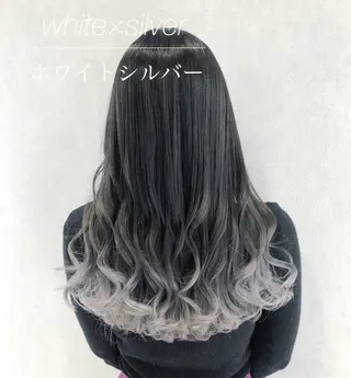 ロング カラー シールエクステ/渋谷 /ギャル/LIALAのヘアスタイル