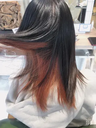 ミディアム カラー EARTH志木/佐藤 氷河のヘアスタイル