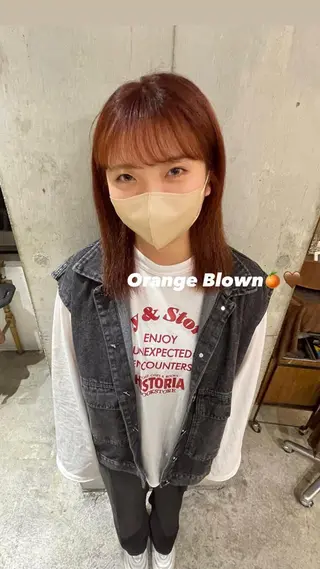 ミディアム カラー loely 💞miyuのヘアスタイル