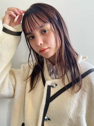 ミディアム カラー Tomoka🐶🌟 似合わせカット✂︎のヘアスタイル