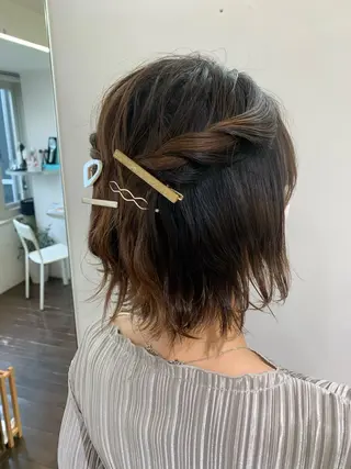 ヘアアレンジ GO TODAY シェアサロン 銀座Arc店所属・デジタルパーマ🫧 韓国風ヘア🫧サクラのヘアスタイル