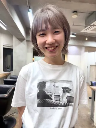 ミディアム カラー 下北沢 soiのヘアスタイル