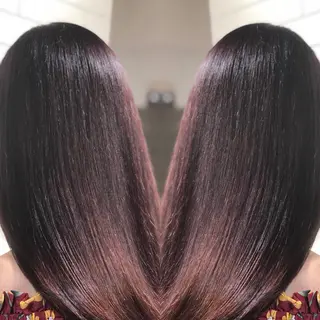 セミロング 髪質改善×ハイトーン 中田啄也のヘアスタイル