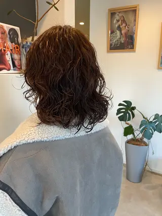 ミディアム 藤村 翔充のヘアスタイル