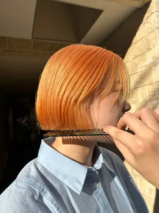 ショート カラー 🦖ミニボブ/ボブ /MOEKA🦕のヘアスタイル