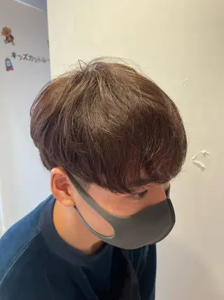 ショート メンズ 静岡/草薙パーマ メンズバレイヤージュのヘアスタイル