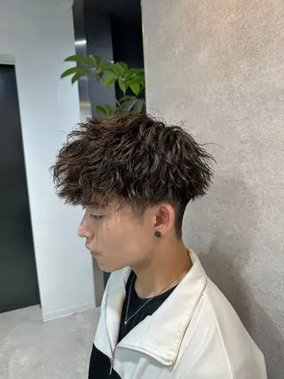 ショート パーマ メンズ 【メンズ特化】 サエキカズマのヘアスタイル